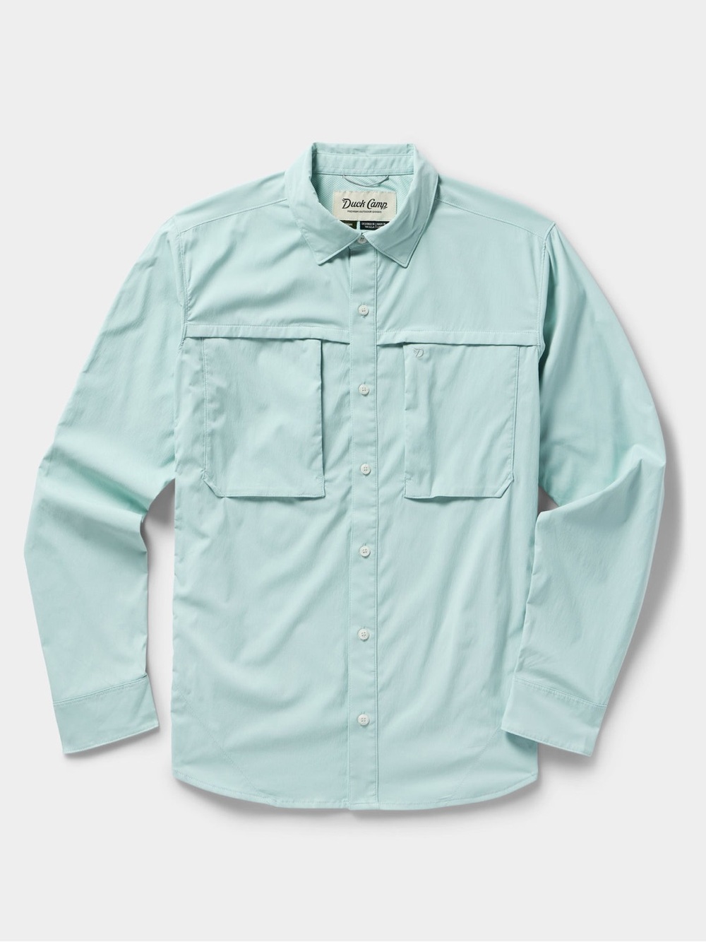 Duck Camp Lightweight Fishing Shirt Long Sleeve in Whitewater
